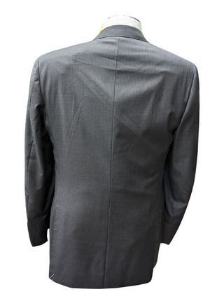 Canali 1934 Mens Charcoal Gray Check 44L Drop 7 100% Wool 2 Button 2 Piece Suit