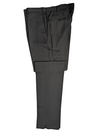 Emporio Armani Solid Charcoal Gray M-Line Modern Fit Notch Lapel 2 Button Wool Suit 46R