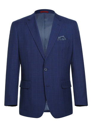 Men's Classic Fit Windowpane Blazer