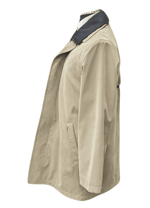 Men's Water-Proof Iconic Taupe Raincoat Jacket With Removable Liner