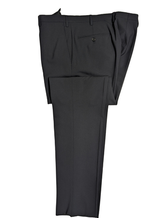 Armani Collezioni Black Textured M-Line Modern Fit Peak Lapel 2 Button Wool Suit 40R
