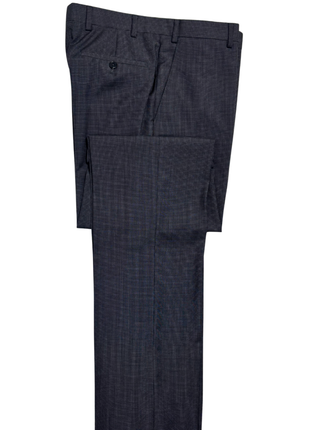 Armani Collezioni Black Micro-Check Slim Fit Notch Lapel 2-Button Suit 40L - The Suit Depot