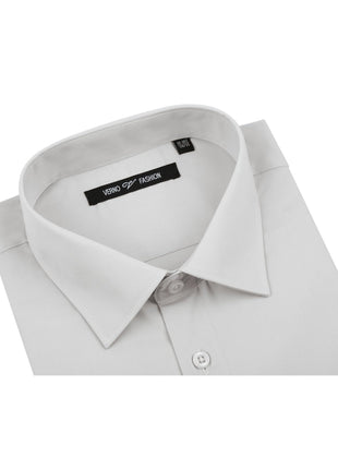 Men's Classic Fit Long Sleeve Spread Collar Dress Shirt