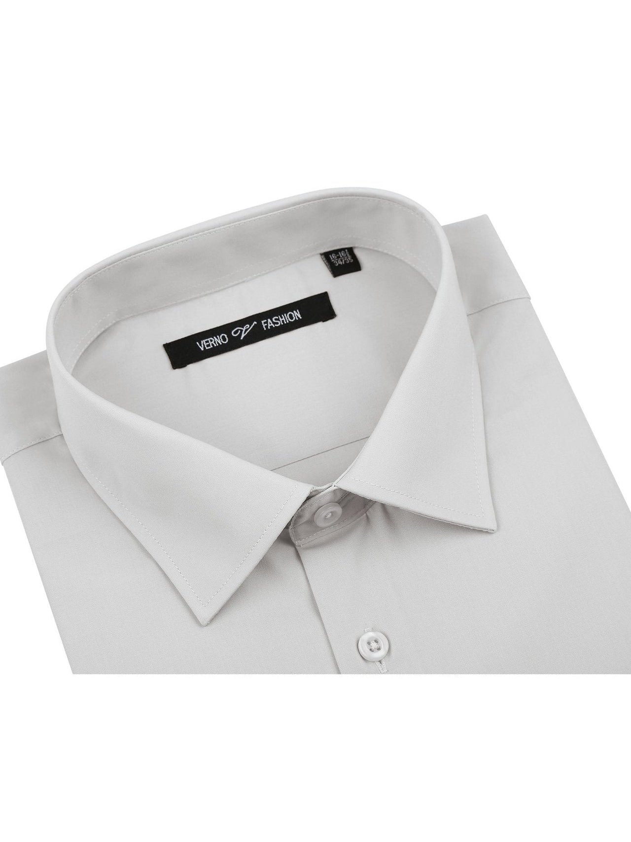 Men's Classic Fit Long Sleeve Spread Collar Dress Shirt