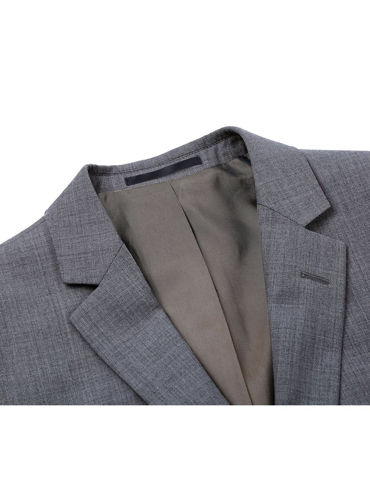 Men's 2-Piece Notch Lapel 100% Wool Suit