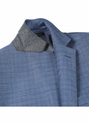 English Laundry Slim Fit Two Button Pale Blue Wool Notch Lapel Suit