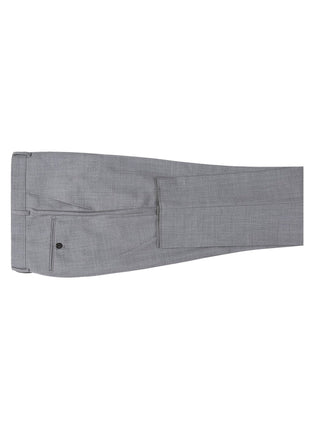 Men's Regular Fit Flat Front Wool Suit Pant