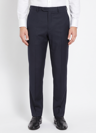 Canali Midnight Navy Solid Classic Fit Wool Notch Lapel 3-Button Suit 48R