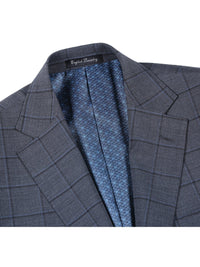 Thumbnail for English Laundry Slim Fit Charcoal Checked Wool Suit