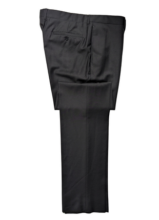 Armani Collezioni Solid Navy Blue Classic Fit Peak Lapel 1 Button Wool Suit 44R