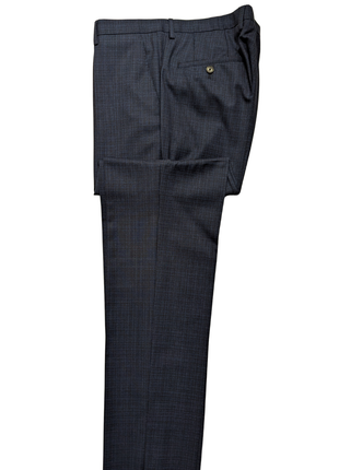 Hugo Boss Super 130 Drago Blue Check Wool Notch Lapel Two-Button Suit 44R