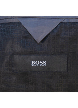 Hugo Boss Men's Charcoal Check 100% Wool Classic Fit Two Button Suit