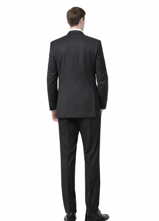 Raphael Men's Regular Classic Fit Charcoal Gray 2 Button Men's Suit - The Suit Depot