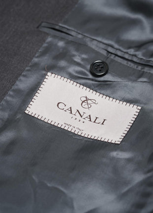 Canali 1934 Mens Charcoal Grey 46L Drop 7 100% Wool 2 Piece Suit