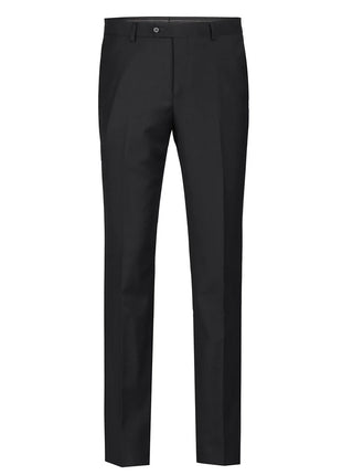 Raphael Classic Fit Solid Black Flat Front Wool Dress Pants - The Suit Depot