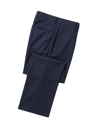 Tovaglia Solid Navy Classic Fit Peak Lapel Wool Cashmere 2-Button Suit