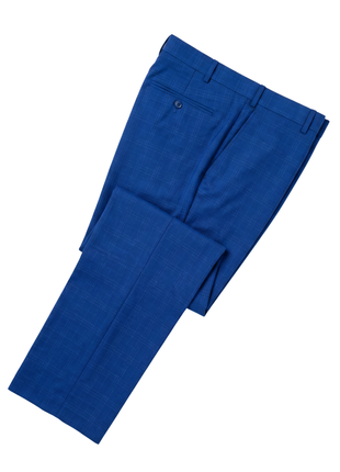 Caravelli  Blue Plaid  Notch Lapel Slim Fit 2 Piece Suit