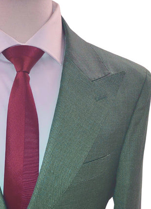 Canuti By Steven Land Mens Green Tonal 2 Button Blazer Sportcoat
