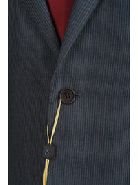 Thumbnail for Canali 1934 42L Drop 7 Modern Fit Gray Pinstriped 100% Wool 2 Piece Suit