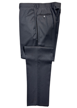 Sartoria Partenopea Mens Solid Charcoal Notch Lapel Slim Fit 3-button Wool Suit - 38R