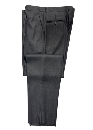Sartoria Partenopea Mens Charcoal Textured Notch Lapel Classic Fit 3-button Wool Suit - 44R