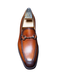 Thumbnail for Mezlan Boys Whiskey Bit Loafer Leather Slip On Dress Shoes