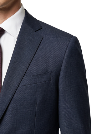 Corneliani Mens Navy Pinstripe Fully-Canvassed Notch Lapels Slim Fit 2 Button Wool Suit - 44R