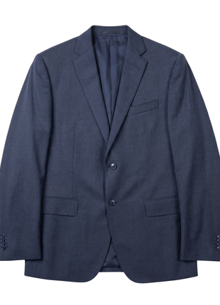 Corneliani Mens Navy Pinstripe Fully-Canvassed Notch Lapels Slim Fit 2 Button Wool Suit - 44R