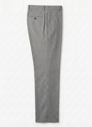 Canali Gray Striped Slim Fit Notch Lapel Wool Silk Linen 2-Button Suit 44L