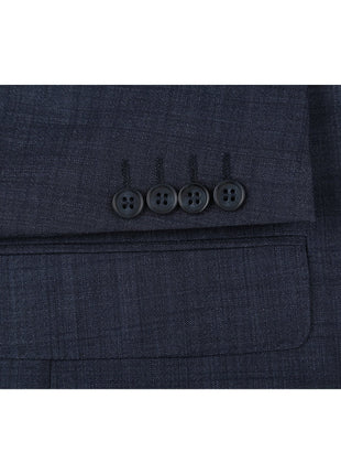Men's Two Piece Classic Fit Wool Blend Suit