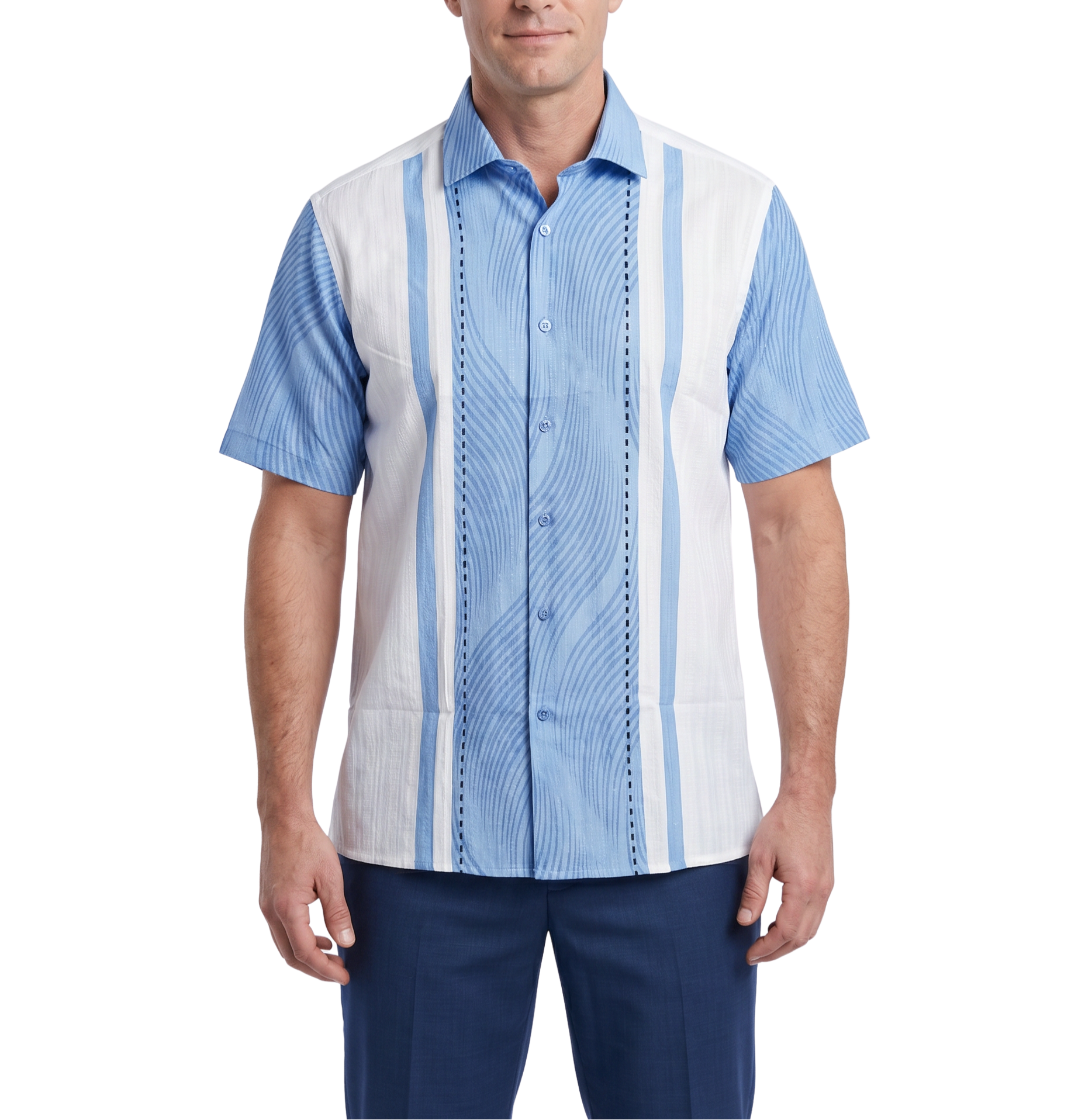 mens short sleeve striped dress shirts Men's Short Sleeve Striped Executive Oxford Dress Shirt