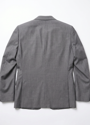 Paul Smith Mens Gray Textured Half Canvassed Notch Lapel Slim Fit 2-Button Wool Suit  - 44R