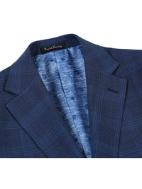 Thumbnail for Airforce Blue Plaid Wool Suit