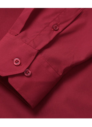 Men's Classic Fit Long Sleeve Spread Collar Dress Shirt