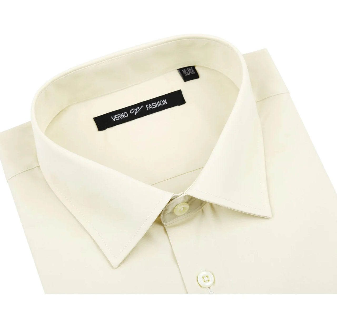 Men's Classic Fit Long Sleeve Spread Collar Dress Shirt