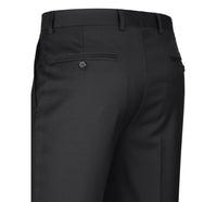 Thumbnail for Men's Regular Fit Flat Front Wool Suit Pant