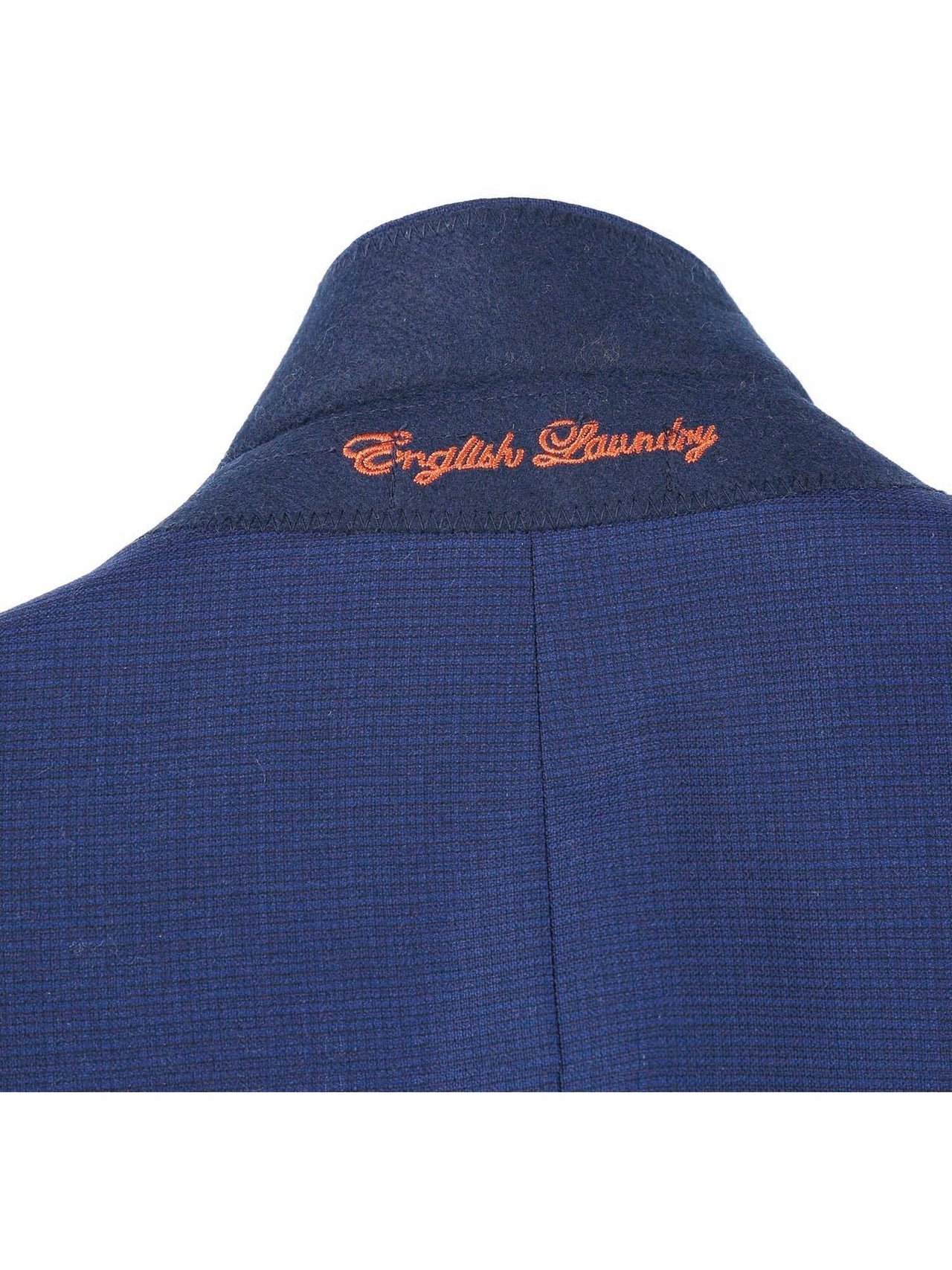 English Laundry Slim Fit Two Button Blue Wool Notch Lapel Suit