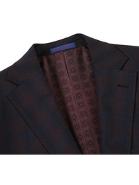 Thumbnail for English Laundry Slim Fit Two button Coffee with Red Check Peak Lapel Suit