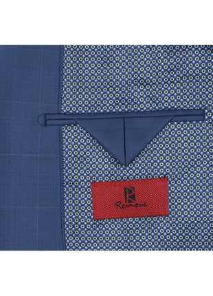 Men's Slim Fit 2-Piece Single Breasted Check Dress Suit