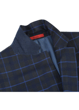 Men's Slim Fit Checked Suits