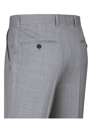 Men's Regular Fit Flat Front Wool Suit Pant