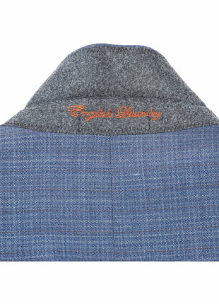 English Laundry Slim Fit Two Button Pale Blue Wool Notch Lapel Suit