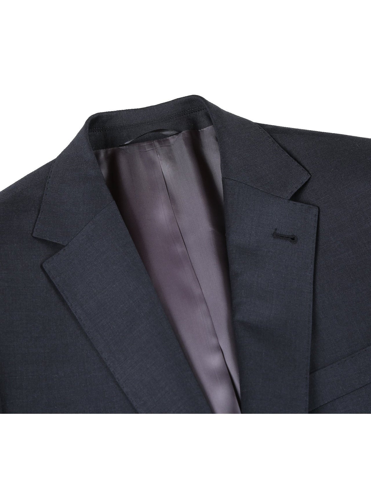 Men's Charcoal Half-Canvas Suit