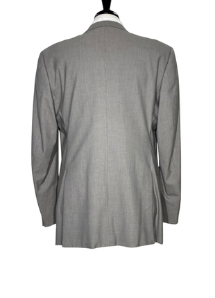 Armani Collezioni Giorgio Light Gray Micro Check Regular Fit Notch Lapels Two Button Suit 42L