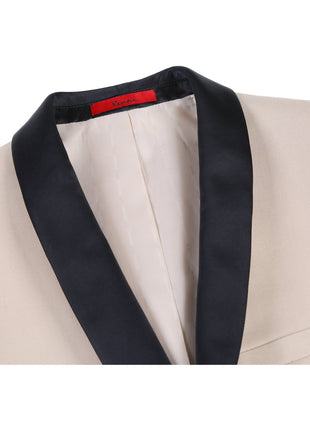 Men's Slim Fit 2-Piece Shawl Lapel Tuxedo Suit