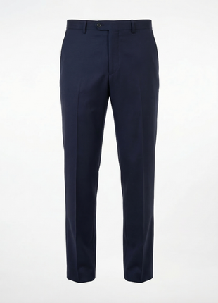 Tovaglia Mens Solid Navy Classic Fit Double Breasted Wool Cashmere Suit