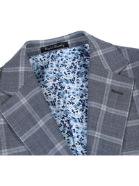 Thumbnail for Gray Plaid Notch Wool Suit