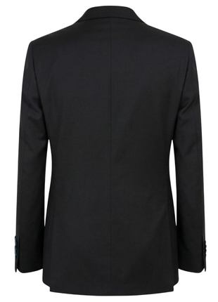 Tovaglia Solid Black Classic Fit Peak Lapel 1-Button Wool Cashmere Tuxedo Suit