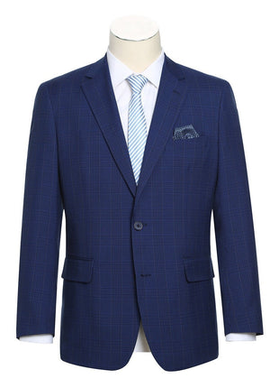 Men's Classic Fit Windowpane Blazer