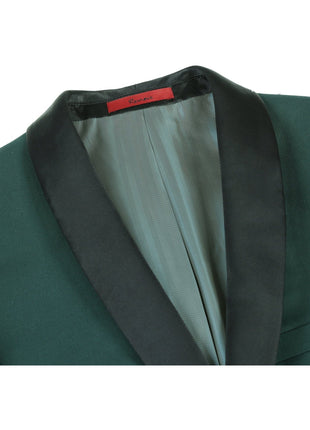 Men's Slim Fit 2-Piece Shawl Lapel Tuxedo Suit